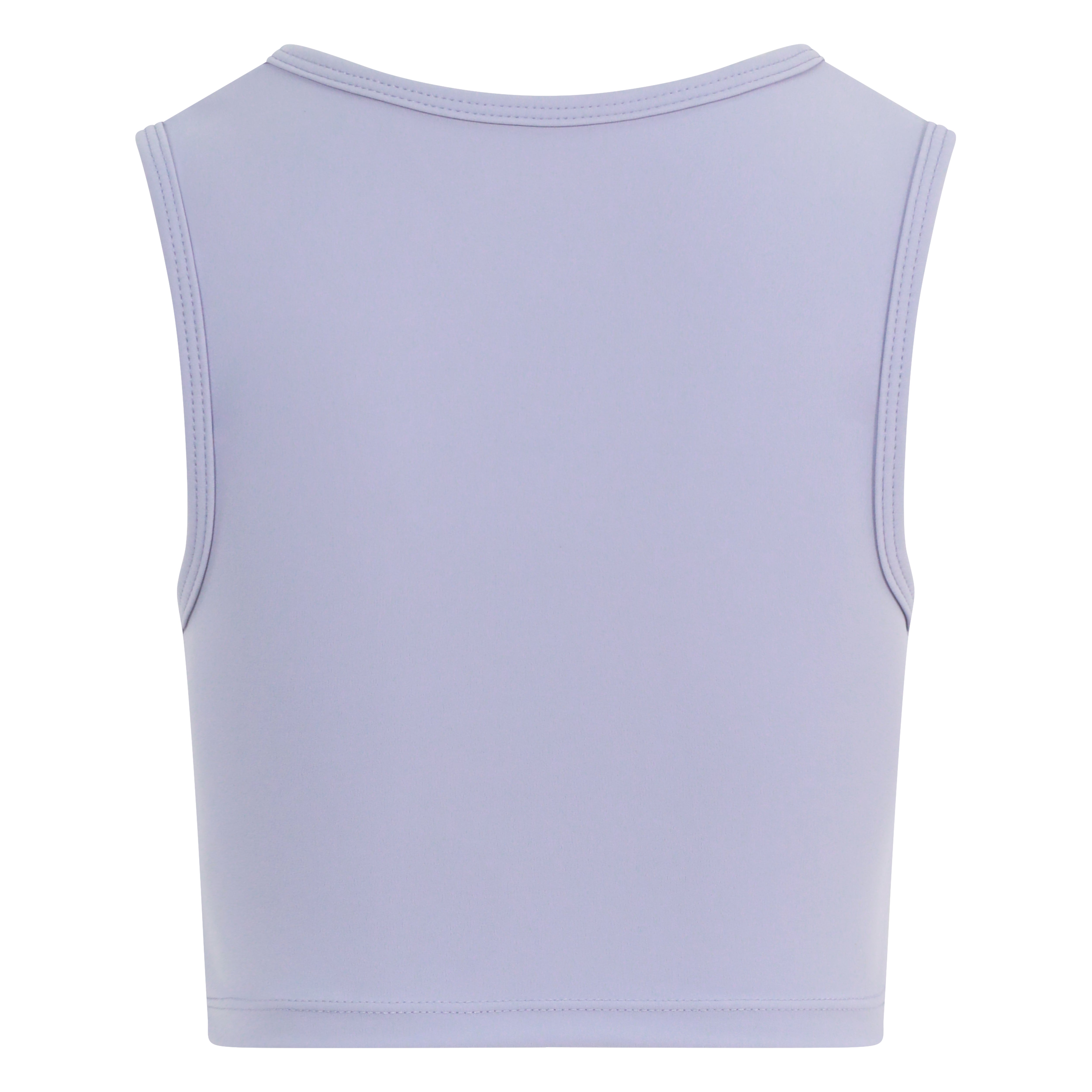 Girls' cropped coral tank - perfect for dance, yoga, and everyday wear