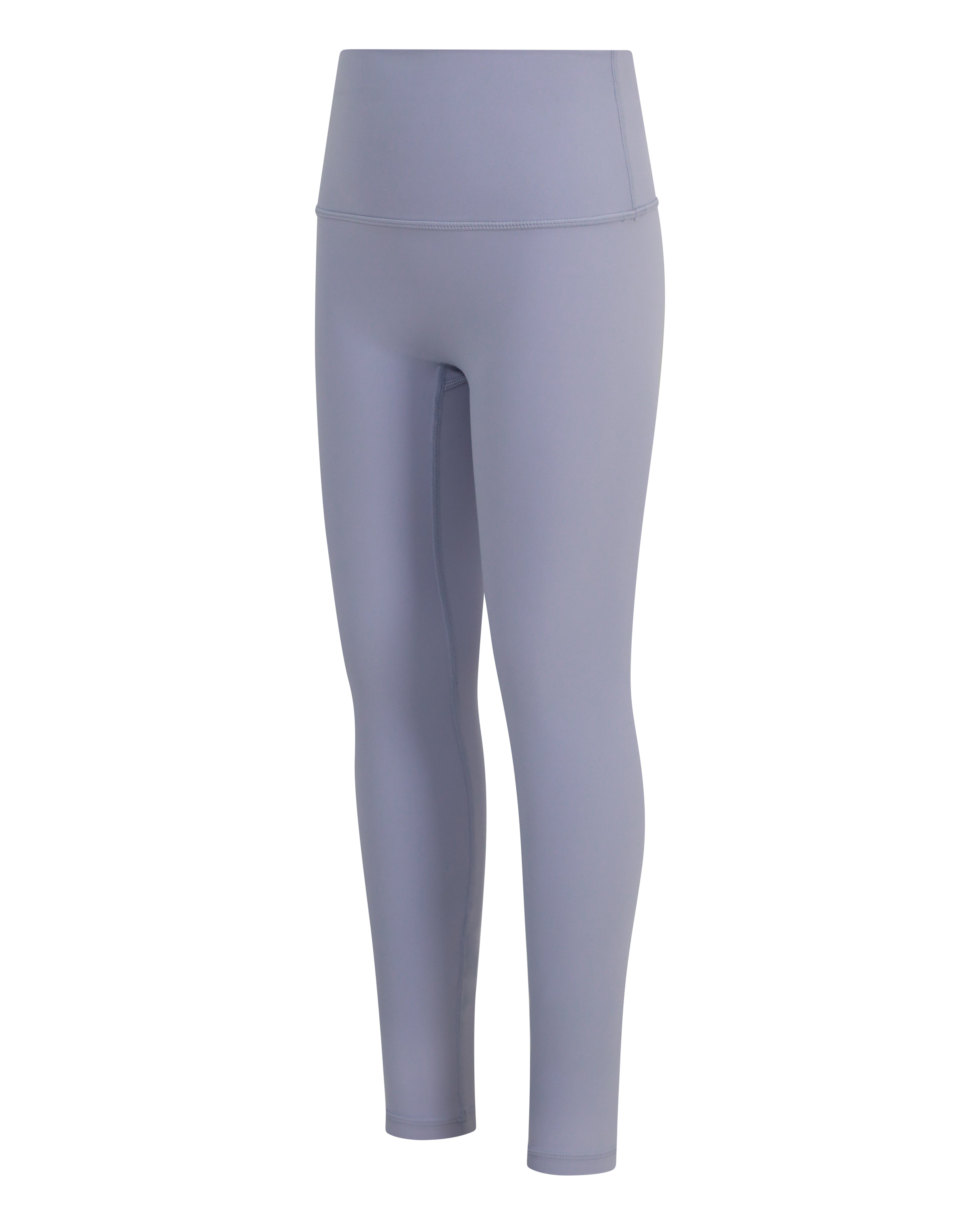 Soft and stretchy high-waisted leggings for children girls - Ansandro activewear - lilac leggings side view