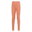 High-waisted leggings for active kids girls aged 5-14 - comfortable and versatile - orange front view