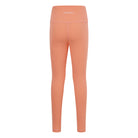 High-waisted leggings for active kids girls aged 5-14 - comfortable and versatile - orange back view