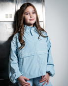 Girls powder blue windbreaker jacket by Ansandro